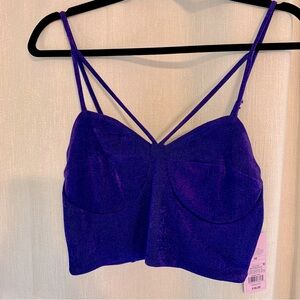 ❤️2/$10 - NWT Wild Fable Purple Corset Top